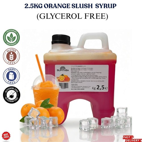 Orange slush syrup 5kg - 2.5kg, –