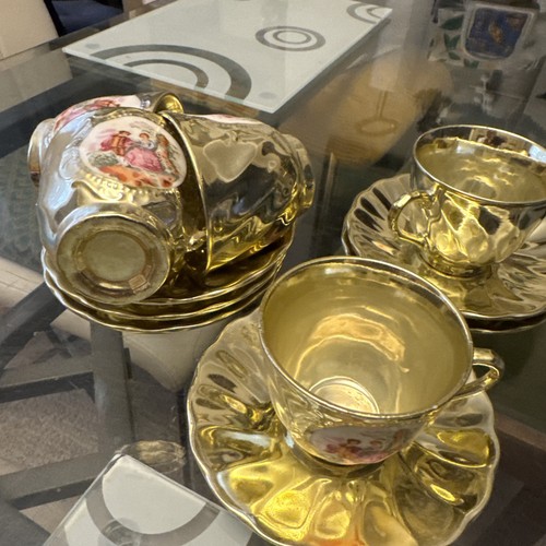 Vintage gold lustre china - gold,