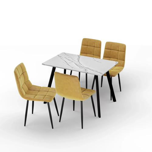 5pc dining table - 5pc, padded