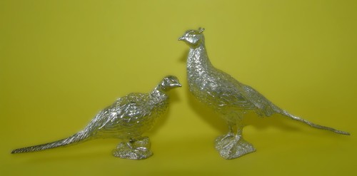 Small pair silver plated - pair, of