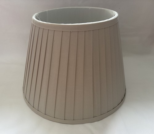 Beige pleated fabric - pleated, lamp