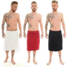 Mens 100% Cotton Shower Wrap Sauna Gym Swimming Holiday Spa Bath Beach Towel 