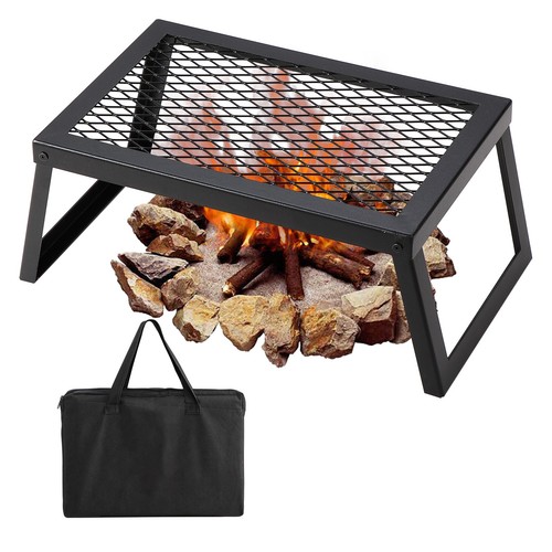 Folding campfire grill - folding,