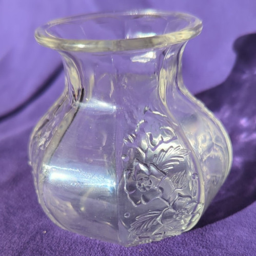 Vintage glass vase - with, a