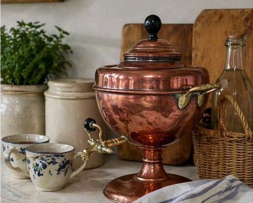 Large vintage copper - &, brass