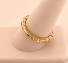 BVLGARI Ring Band 18K Yellow Gold Size 10 - 3.1Gr