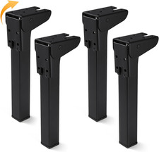 4 Pcs Folding Table Legs, Heavy Duty, 6", 8", 10", 12" Metal Foldable Legs, Repl