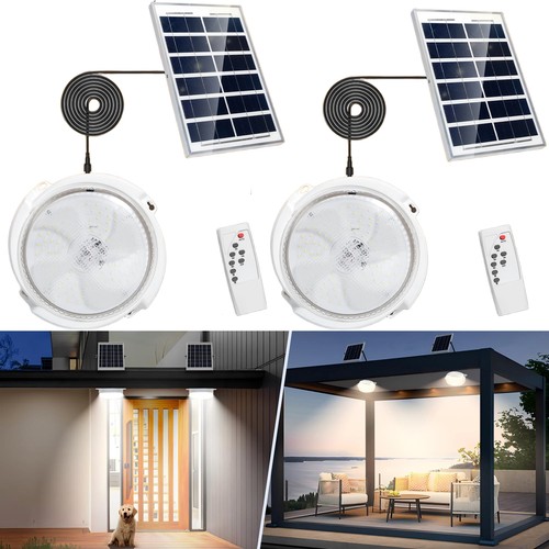 2pack led solar ceiling light - 2pack,