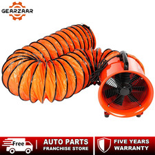 Dust Extractor Ventilation Fan 10"/250mm Portable 5m Ducting Fume Blower 220V