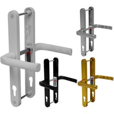 uPVC Door Handle Hoppe London 92mm PZ 240mm Screw Centres Sprung Lever Pair