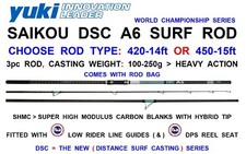 YUKI SAIKO DSC A6 DISTANCE SURF CASTING ROD YUKI SAIKOU DSC A6 BEACHCASTER ROD