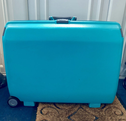 Samsonite blue hard shell - samsonite,