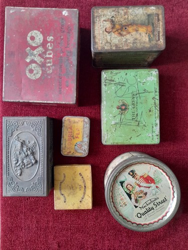 Vintage collectors tins - 7, x