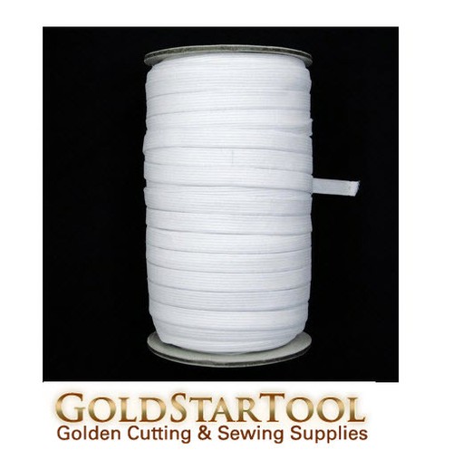 White knitted elastic roll - white,