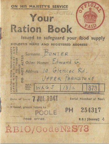 Your ration book - ration,