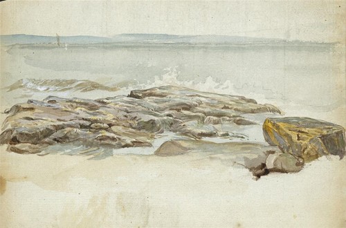 Coastal landscape antique - landscape,