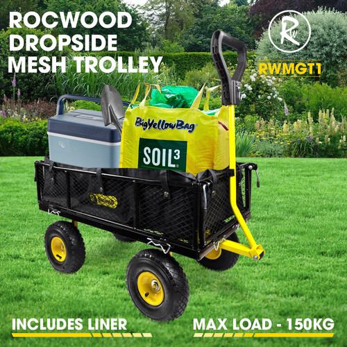 Garden trolley mesh cart - mesh,