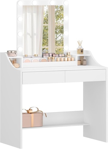 White dressing table vanity - table,