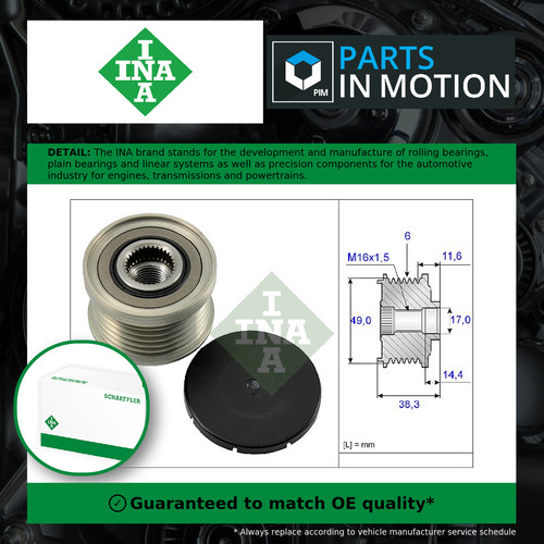 Overrunning alternator pulley - overrunning,