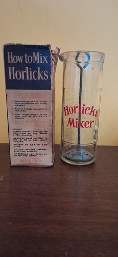 Vintage horlicks mixer - horlicks, plunger