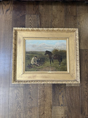 Antique oil painting james - antique,