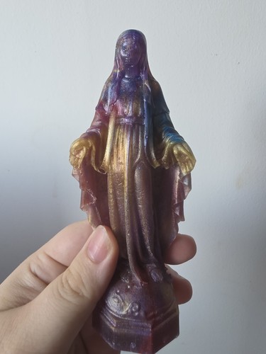 Handmade resin virgin mary - handmade,