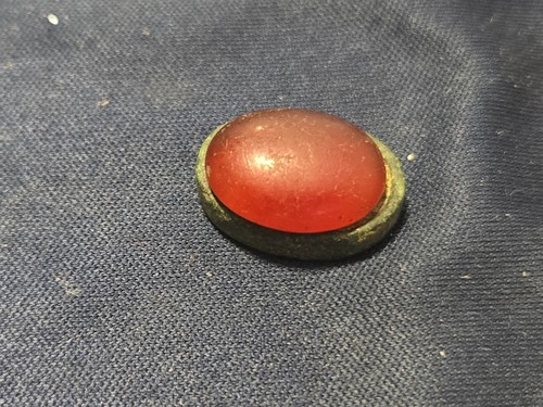 Roman red glass stone - roman,