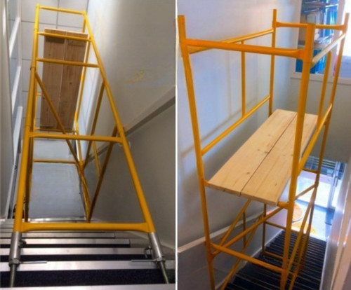 Stairwell scaffolding tower - stairwell,