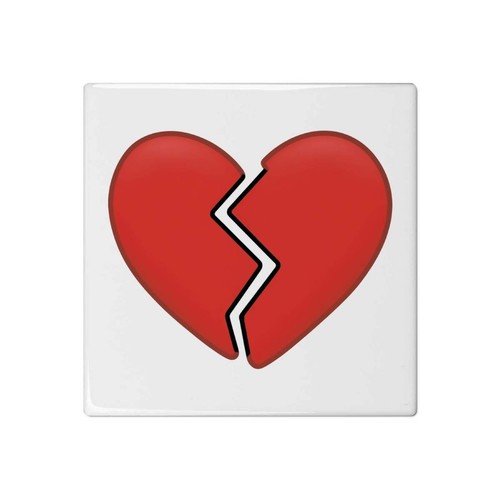 Broken heart 108mm square - heart',