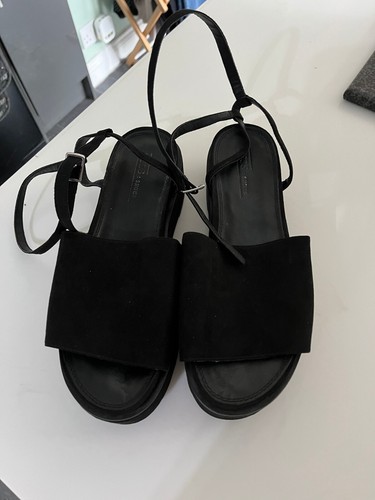 Ladies suedette sandals - ladies, by