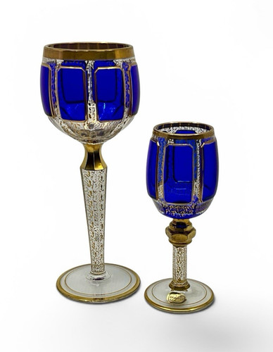 Antique bohemian moser cobalt - moser,