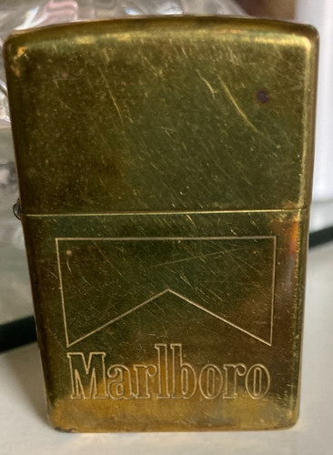 Vintage zippo brass marlboro - vintage,
