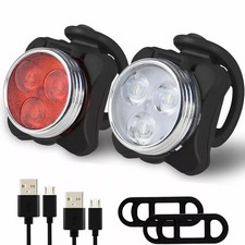 2X Mountain Bike Lights USB