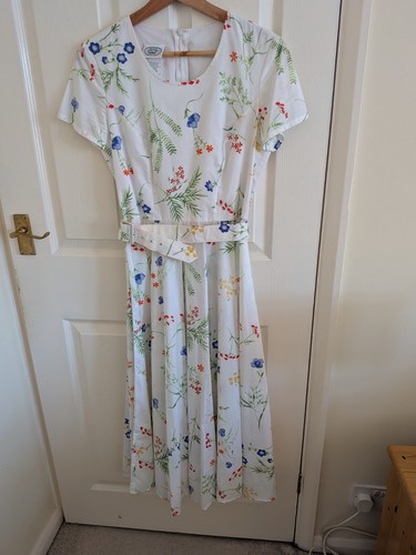 Vintage white dress maxi - 10,