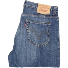 Levi's 752 Men Blue Straight Regular Stretch Jeans W33 L28 (51186)