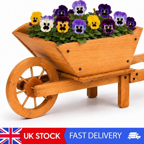 Garden wooden wheelbarrow - wooden,