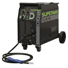 Sealey Professional Gas/Gasless MIG Welder with Euro Torch 200A 230V SUPERMIG200