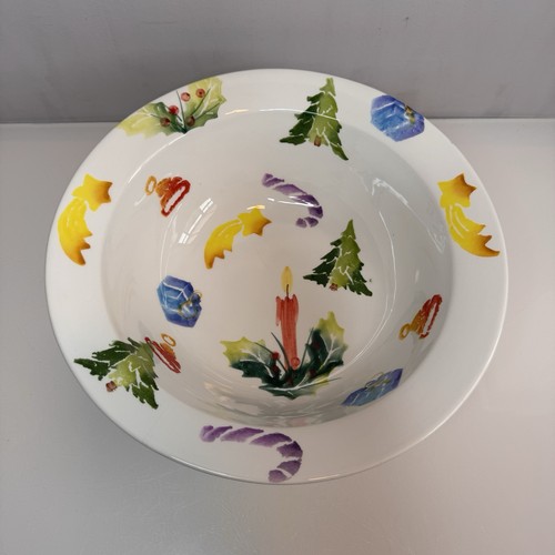 Large christmas serving bowl - christmas,