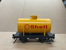 LGB G GAUGE TOY TRAIN TANKER CAR WAGON SHELL YELLOW TANK CAR 94280 NICE !