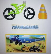 Fs593 C Green Bicycle + Paper Kinder Joy Ice Cream Italy 2019 Limited Edition