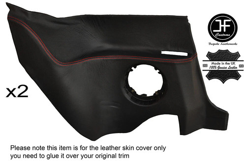 Red stitching rear lower - stitching,