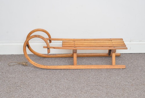 Vintage old wooden - , sleigh