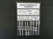 N GAUGE BEAVER PRODUCTS  N.752 L.M.S. TELEGRAPH POLES "H" SHAPE x 6  WHITE METAL