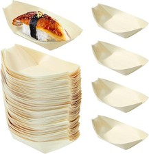 Cabilock 100PCS Wooden Sushi