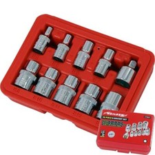 10pc E Torx Socket Set Female Star Bit External Hex Torque E4 - E14 CT2841