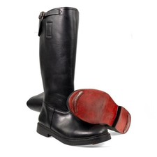 German Officer Jackboots - Reproduction - Leather - Black