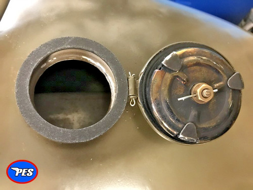 Bsa m20 leather fuel cap - leather, seal