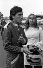 Ayrton Senna da Silva with his wife Liliane RAC Formula Ford 1600 - Old Photo 4