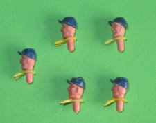 TIMPO TOYS 5 Northern States Heads + Scarf Caps