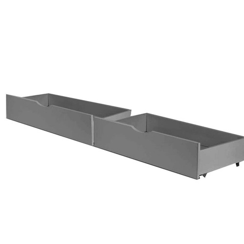 Grey wooden drawers for under - for,